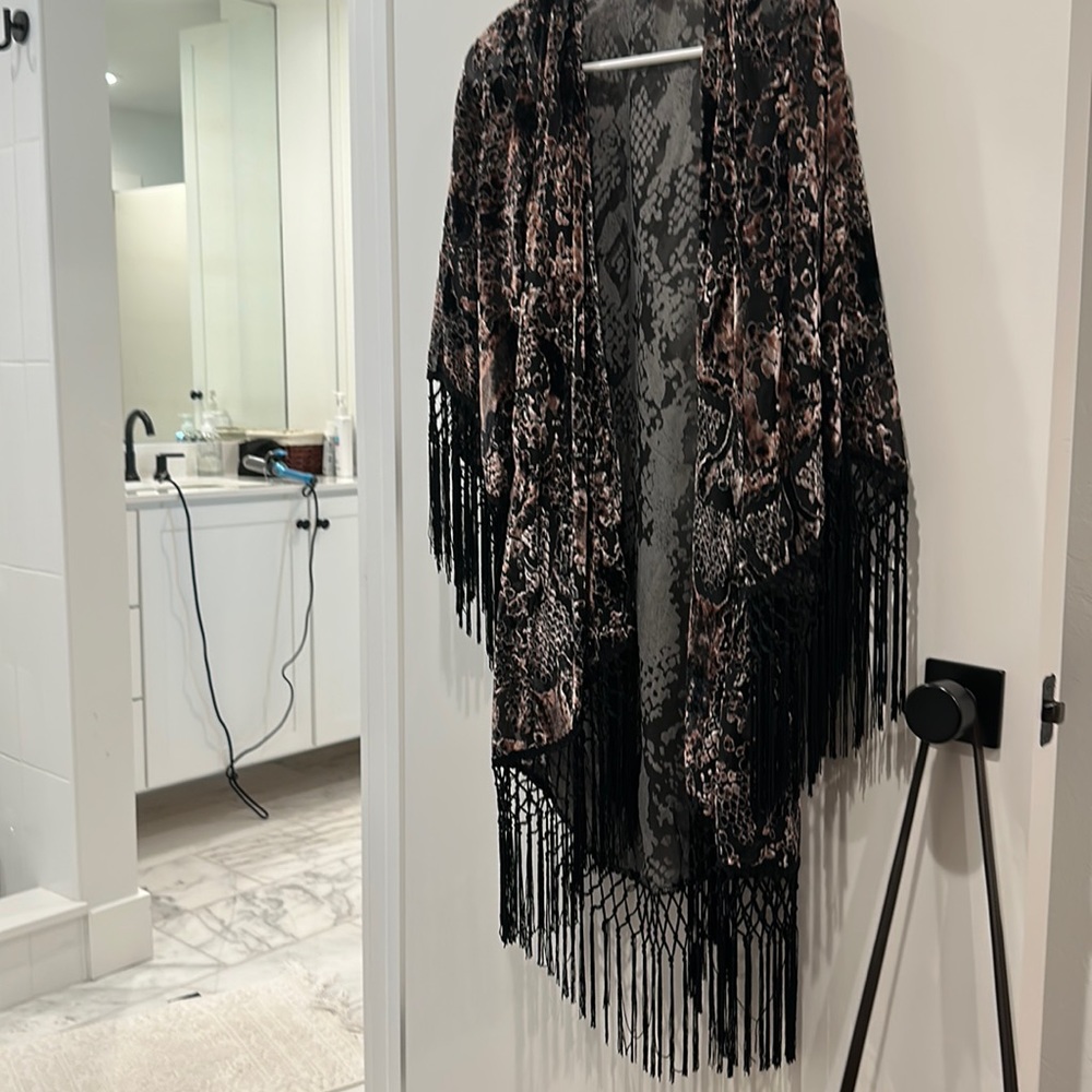 Velvet Fringe Kimono - Very Stevie Nicks Vibe